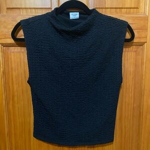 Abercrombie Paloma Textured Mock Neck Tank